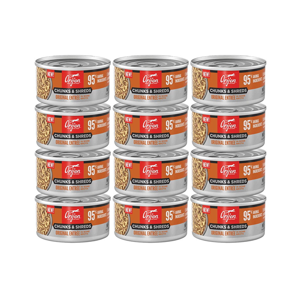 ORIJEN Chunks & Shreds - Original Entrée Adult Wet Cat Food