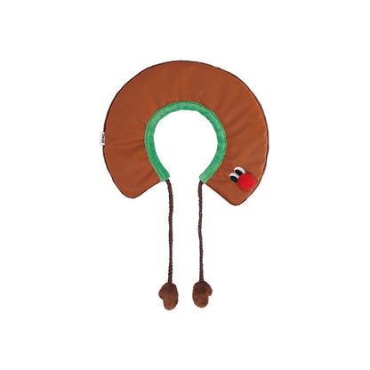 ZEZE Christmas Snowman & Reindeer Pet Scarf Collar