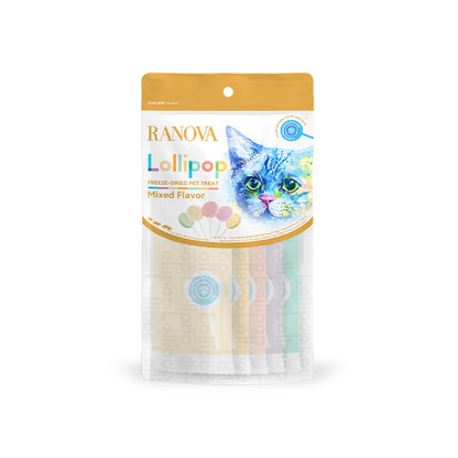 RANOVA Lollipop Mixed Flavor Freeze Dried Cat Treats 21g