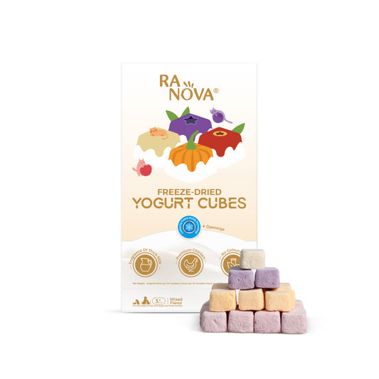RANOVA Yogurt Cubes Mixed Flavor Freeze Dried Pet Treats 40g