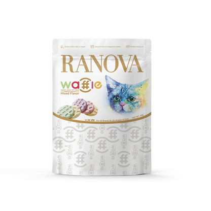 RANOVA Waffles Mixed Flavor Freeze Dried Cat Treats 60g