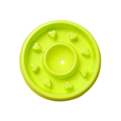 Green Slow Feeder Dog Bowl