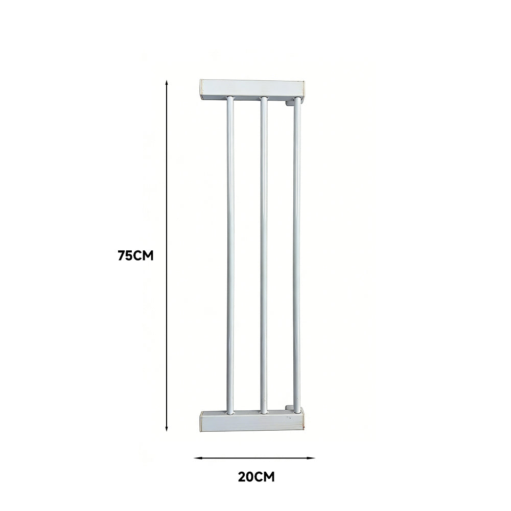 Pet Adjustable Metal Gate & Accessories 75 cm