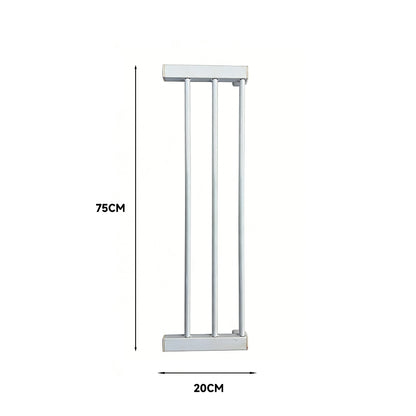 Pet Adjustable Metal Gate & Accessories 75 cm