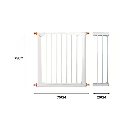 Pet Adjustable Metal Gate & Accessories 75 cm