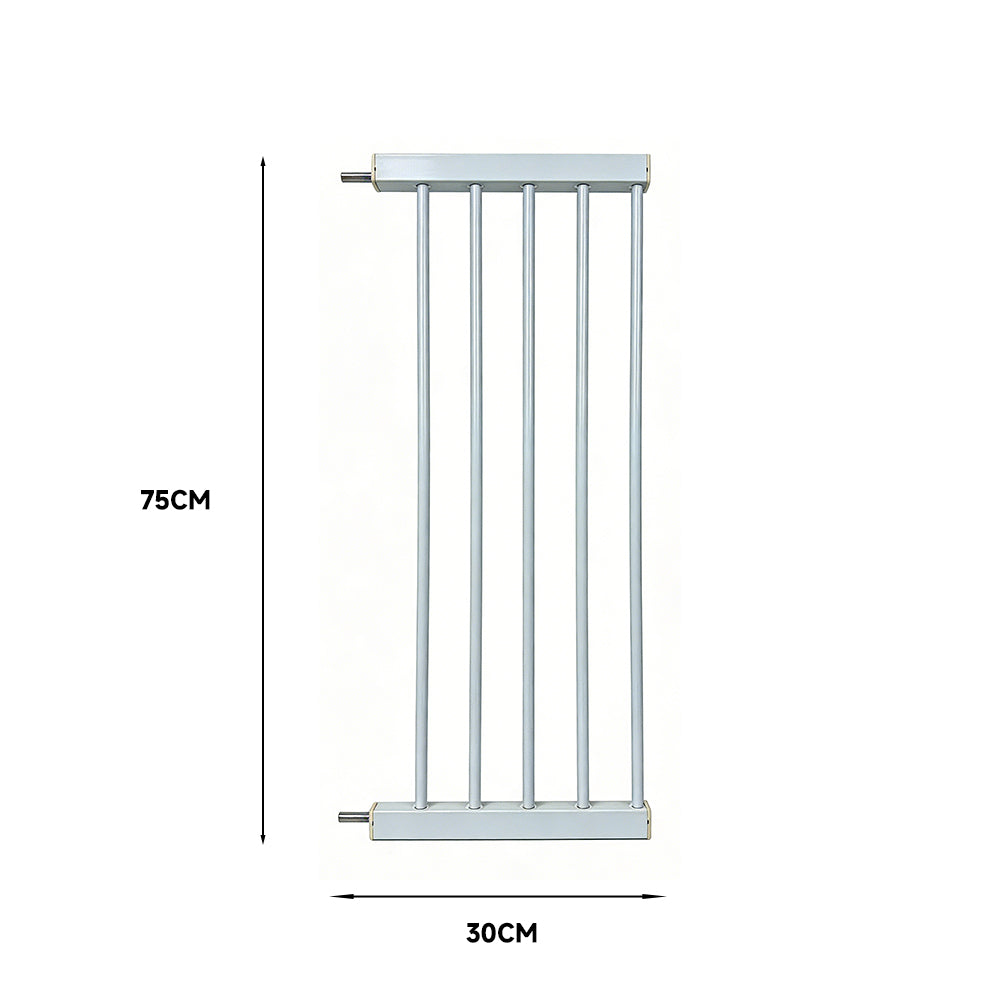 Pet Adjustable Metal Gate & Accessories 75 cm