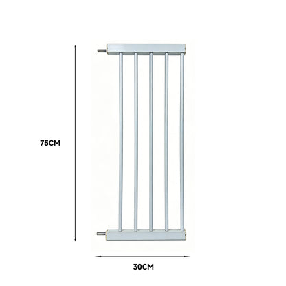 Pet Adjustable Metal Gate & Accessories 75 cm