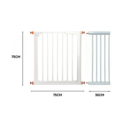Pet Adjustable Metal Gate & Accessories 75 cm