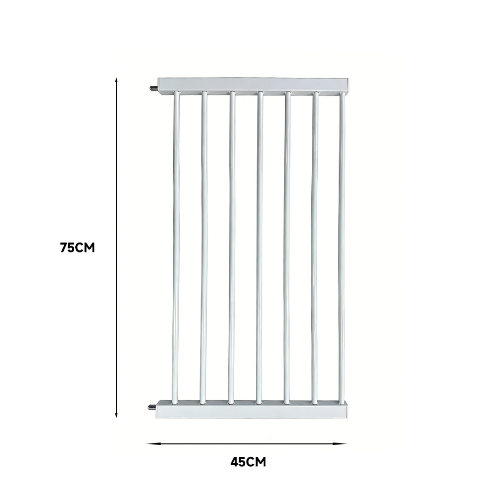 Pet Adjustable Metal Gate & Accessories 75 cm
