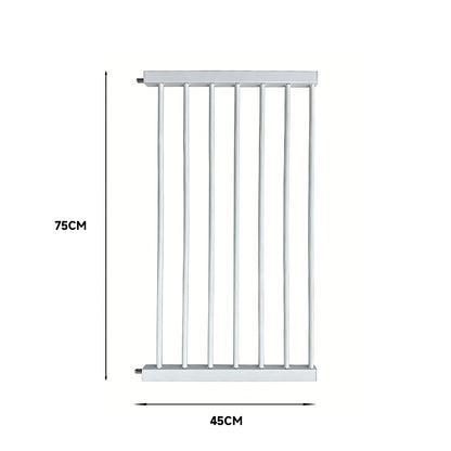 Pet Adjustable Metal Gate & Accessories 75 cm