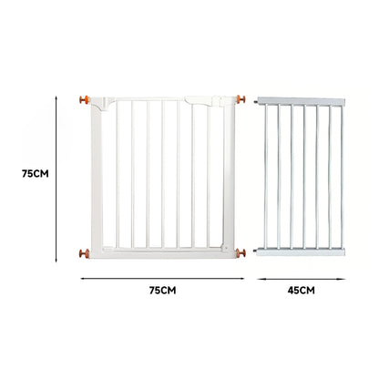 Pet Adjustable Metal Gate & Accessories 75 cm