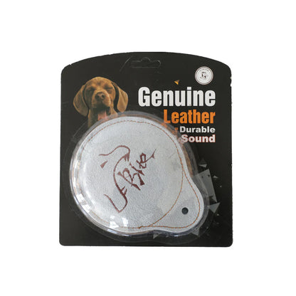 Durable Leather Dog Training Frisbee Interactive Toy