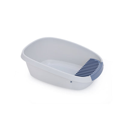 Large Open Cat Litter Box with Removable Wide Step