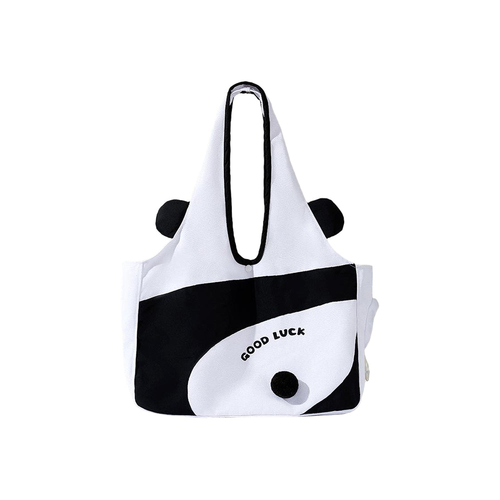 Canvas Cat Carrier Shoulder Bag – Large Capacity Travel Cat Tote