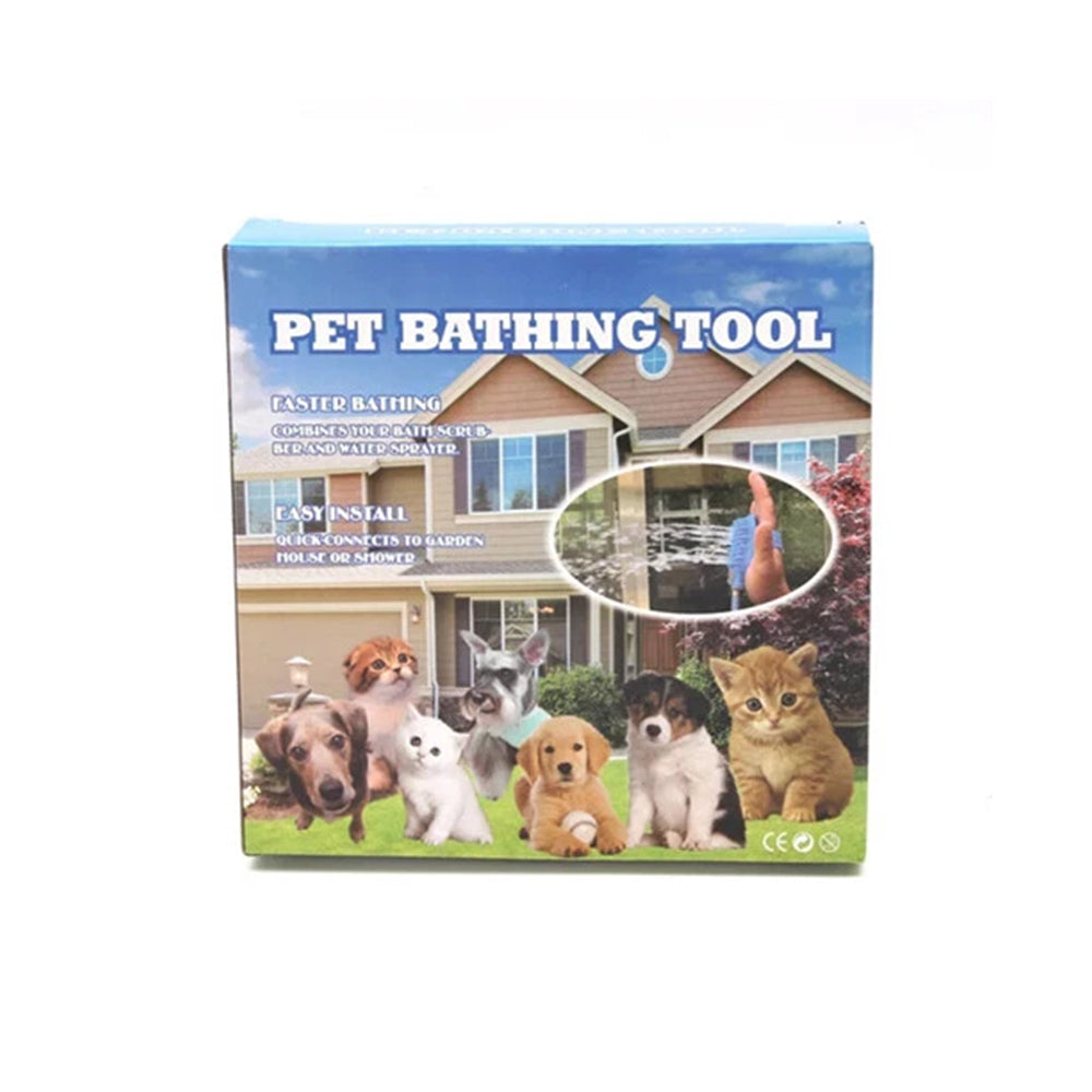 Dog Bath Grooming Kit-Shower Sprayer & Silicone Grooming Glove