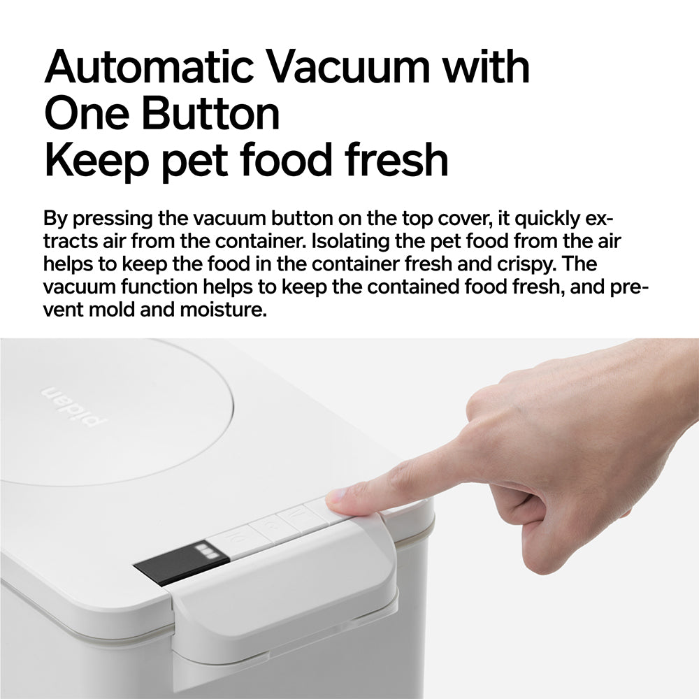 PIDAN Vacuum Pet Food Container with Weight Scale 15L