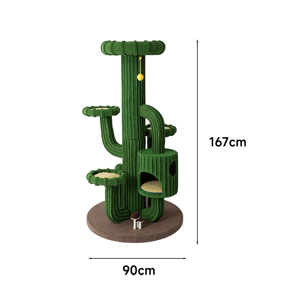 HONEYPOTCAT Cactus Cat Tree Tower - 167cm max220603g