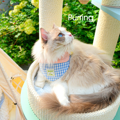 HONEYPOTCAT PURRING Multi-Tier Plush & Sisal Deluxe Cat Tree - 153cm - Macaron Edition mac182531mun