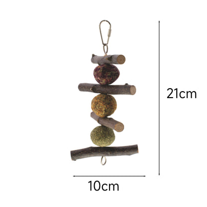 ZODIAC Nibble & Gnaw Stack Hay Balls Small Animal Toy