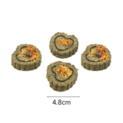 ZODIAC Nibble & Gnaw Hearts Small Animal Toy 4Pcs