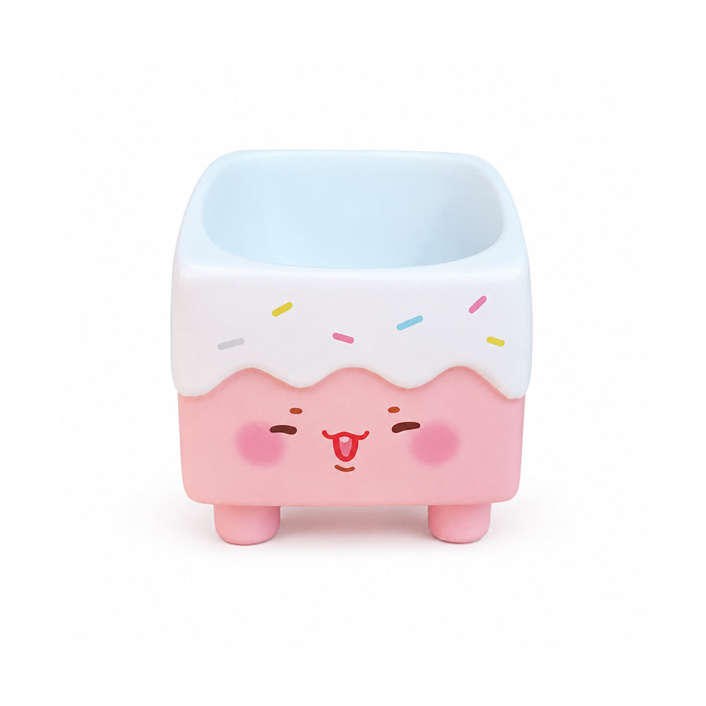 Strawberry Cake Raised Pet Bowl – Pink product image