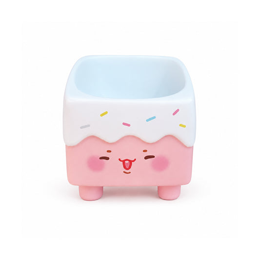 Strawberry Cake Raised Pet Bowl – Pink product image