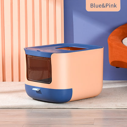 PAKEWAY Starry Valley Cat Litter Box 44x53.5x37.9cm