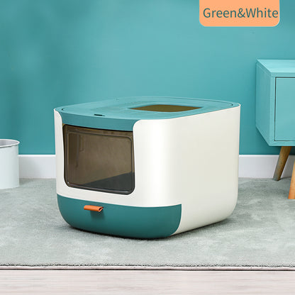 PAKEWAY Starry Valley Cat Litter Box 44x53.5x37.9cm