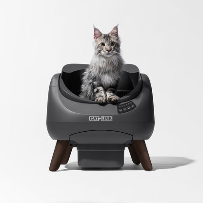 【2‑Year Warranty】CATLINK Self-Clean Smart Cat Litter Box - Scooper Open-X Grey