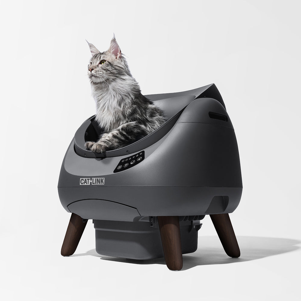【2‑Year Warranty】CATLINK Self-Clean Smart Cat Litter Box - Scooper Open-X Grey