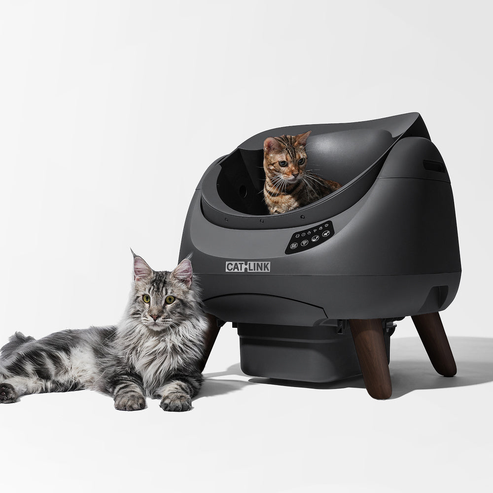 【2‑Year Warranty】CATLINK Self-Clean Smart Cat Litter Box - Scooper Open-X Grey