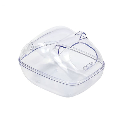 Acrylic Small Pet Dust Bath Container – Large Size for Hamsters, Chinchillas & More