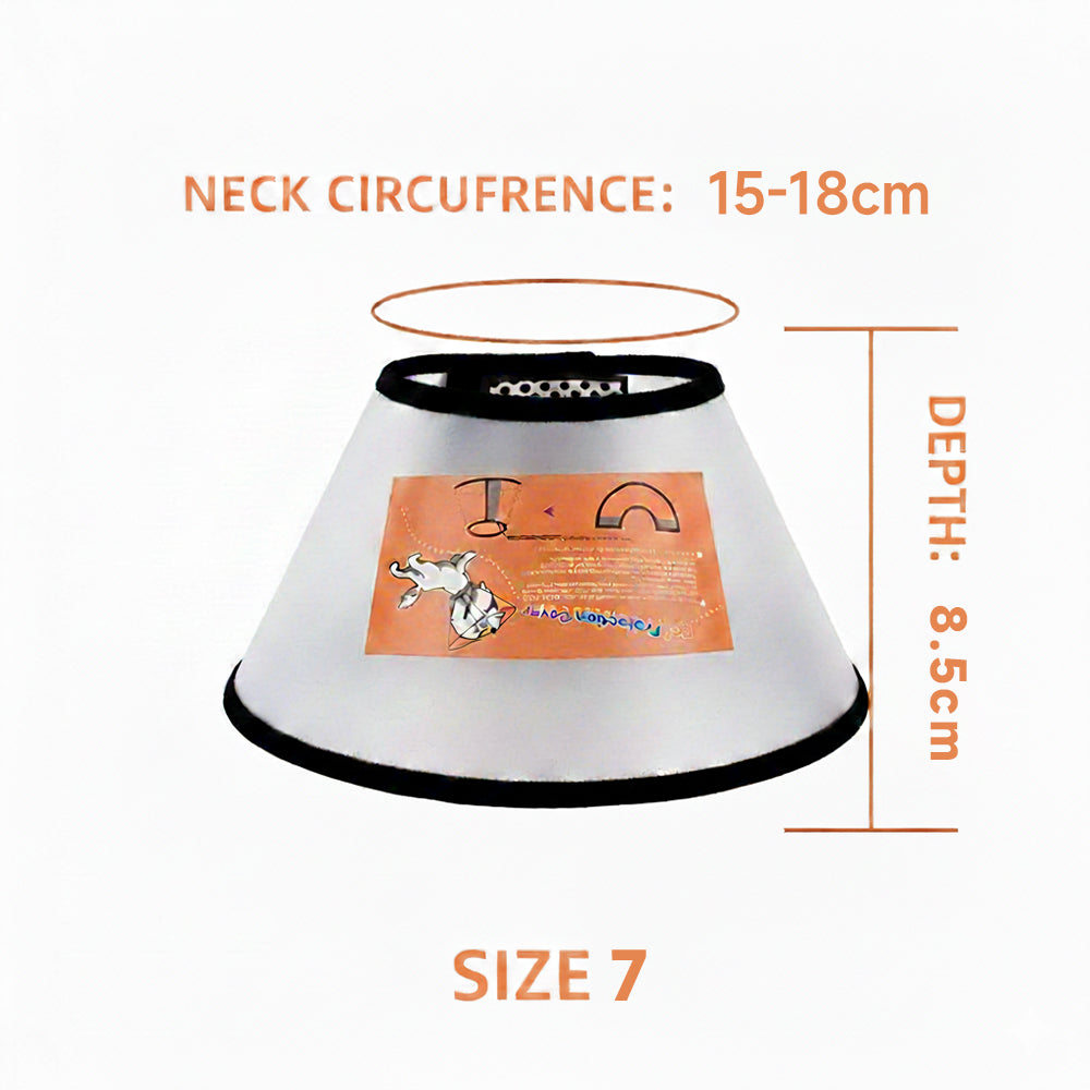 Pet Plastic Elizabethan Protective Collar #1 ~ #7