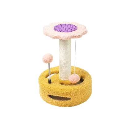 CATIO Cute Sunflower Style Small Cat Scratching Post