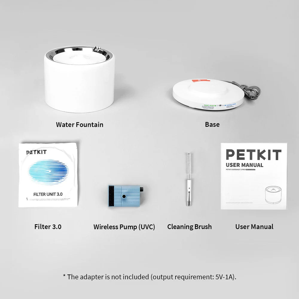 PETKIT Eversweet 3 Pro UVC - Wireless Smart Drinking Fountain- 1.8L