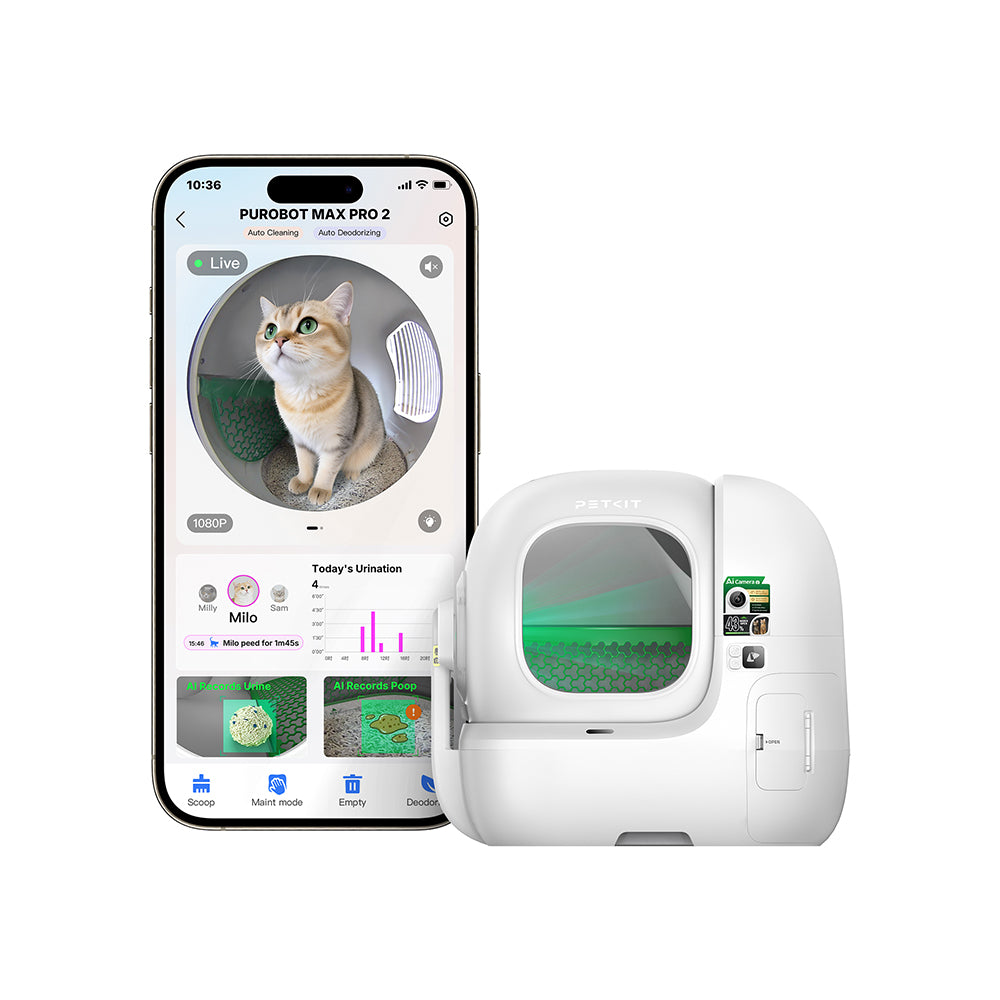 PETKIT Purobot MAX PRO 2.0 AI Cat Litter Box