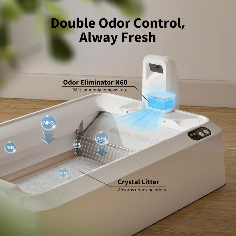 PETKIT Purobot Crystal Duo With Camere Self-Cleaning Cat Litter Box