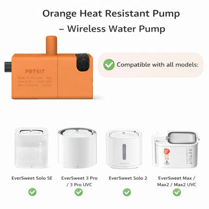 PETKIT Wireless Heat-Resistant Water Pump Replacement FFT1-2