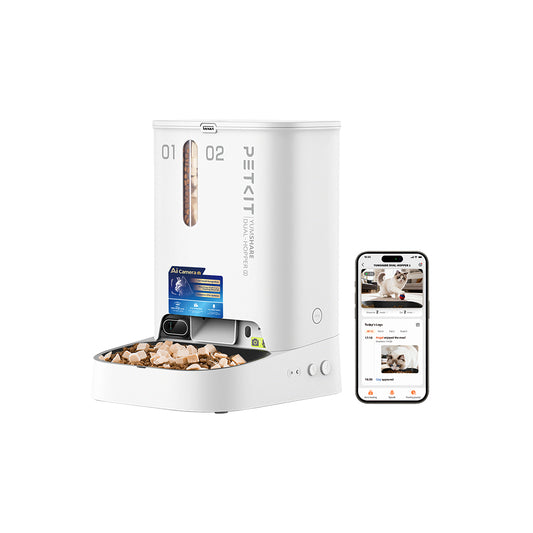 【2‑Year Warranty】PETKIT YumShare Dual-Hopper 2 Smart Feeder With Camera