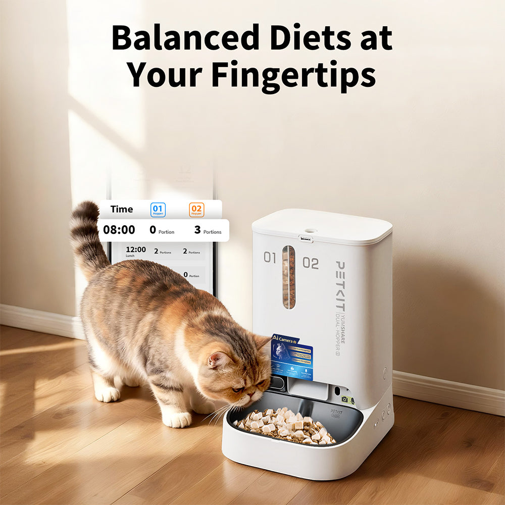PETKIT YumShare Dual-Hopper 2 Smart Feeder With Camera