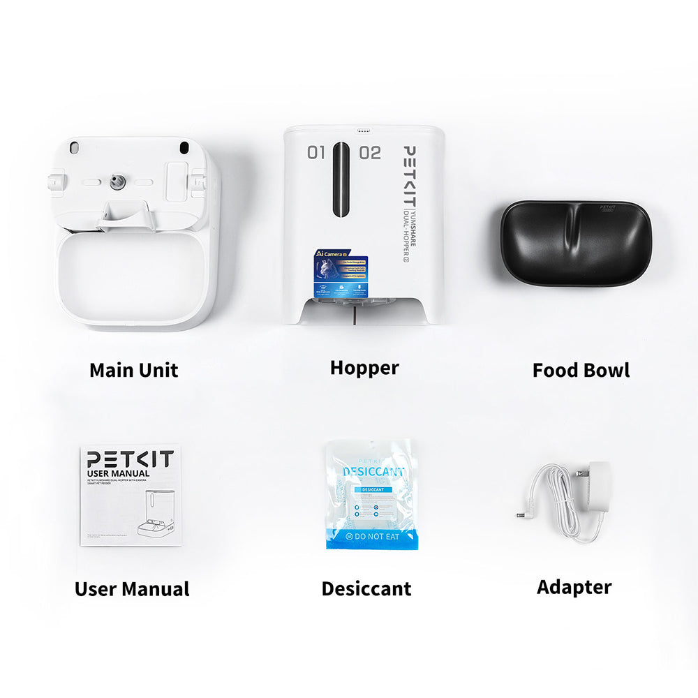 PETKIT YumShare Dual-Hopper 2 Smart Feeder With Camera