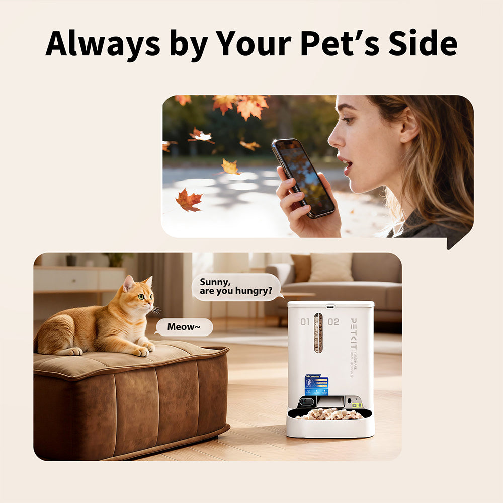 PETKIT YumShare Dual-Hopper 2 Smart Feeder With Camera