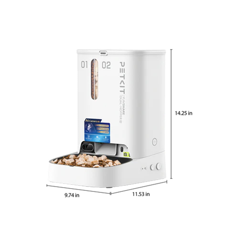 PETKIT YumShare Dual-Hopper 2 Smart Feeder With Camera