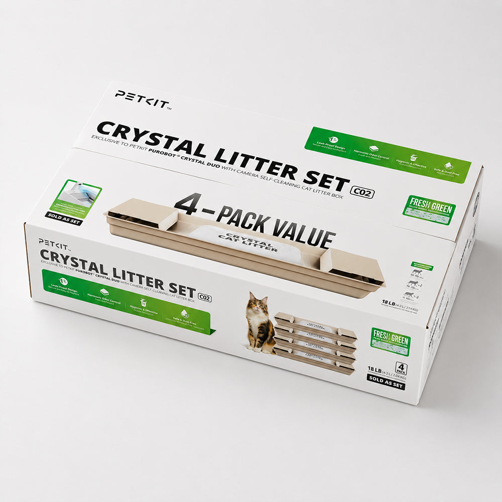 PETKIT Crystal Cat Litter Set (Fresh Green) - 4 Packs