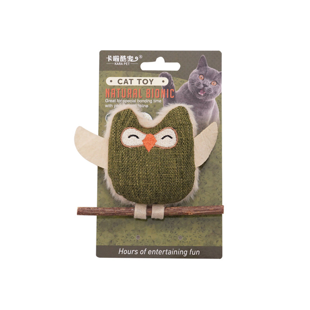 Catnip & Silvervine Chew Toy – Interactive Feather Dental Stick