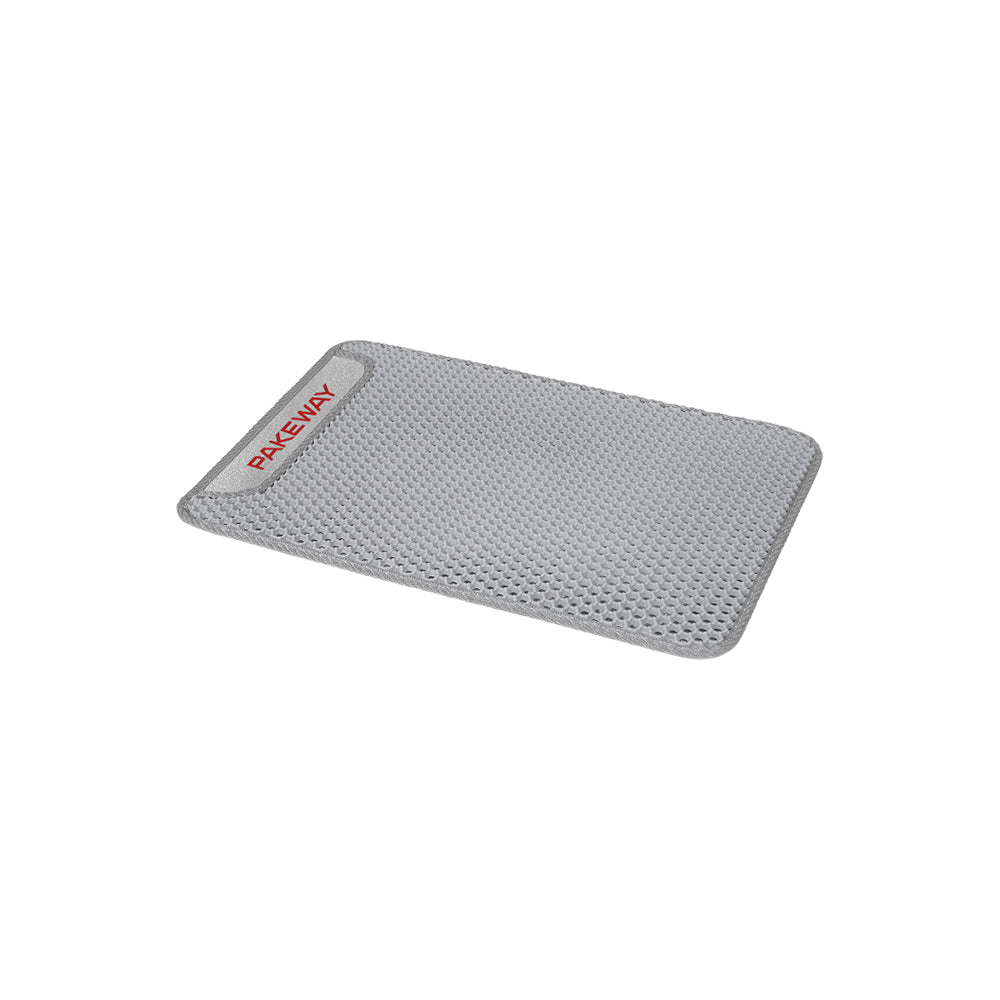 PAKEWAY Cat Litter Mat with Non-Slip Washable 69x51cm