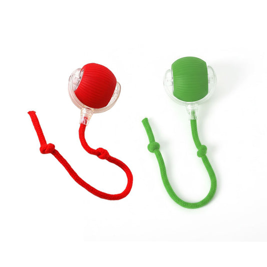 Smart Interactive Pet Ball Toy – 3 Speed Modes with Teaser Rope 1Pcs Random