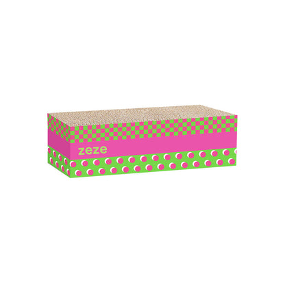ZEZE 3-in-1 Cat Scratcher – Large Corrugated Cardboard