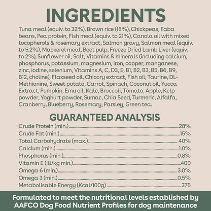 PURE LIFE Freeze-Dried Raw-Coated Tuna & Salmon Adult Dry Dog Food
