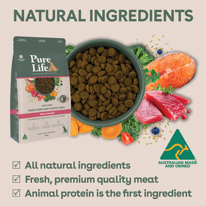 PURE LIFE Freeze-Dried Raw-Coated Tuna & Salmon Adult Dry Dog Food